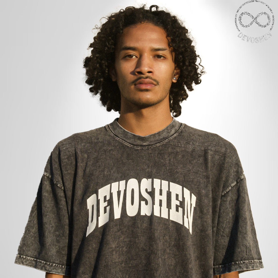Devoshen Mineral Wash Black Tee