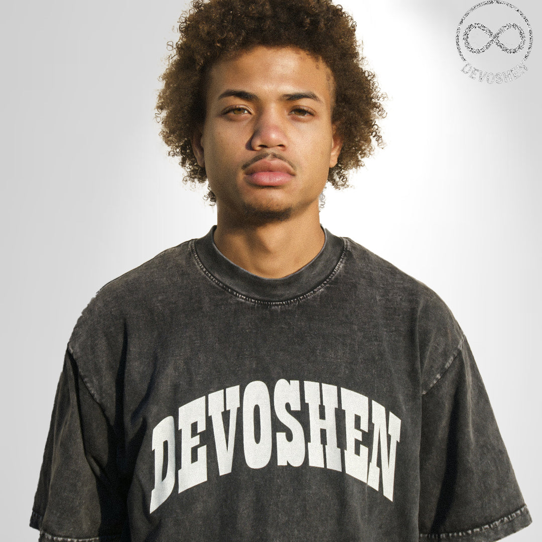 Devoshen Mineral Wash Black Tee